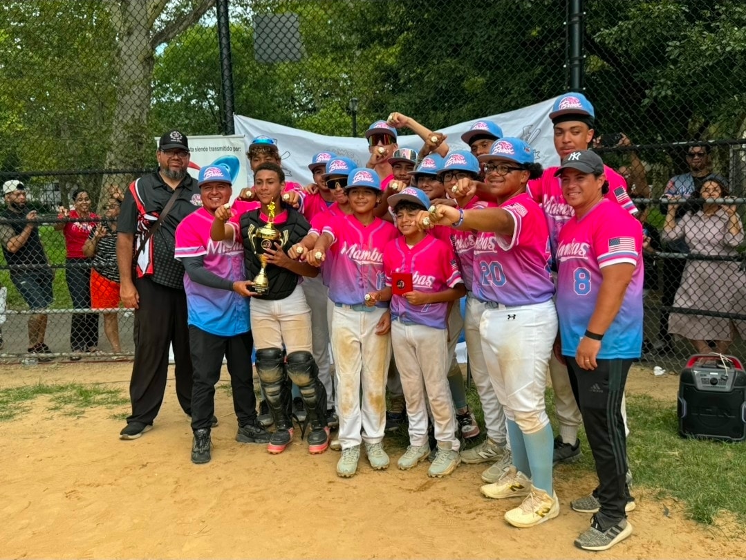 Bronx Mambas Internationals Presidents Cup Champions holding the trophy